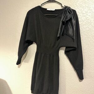 Trina Turk Long Sleeve Dress with Silk Bow